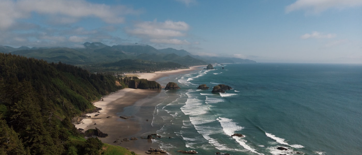 Oregon coast shoreline near Florence