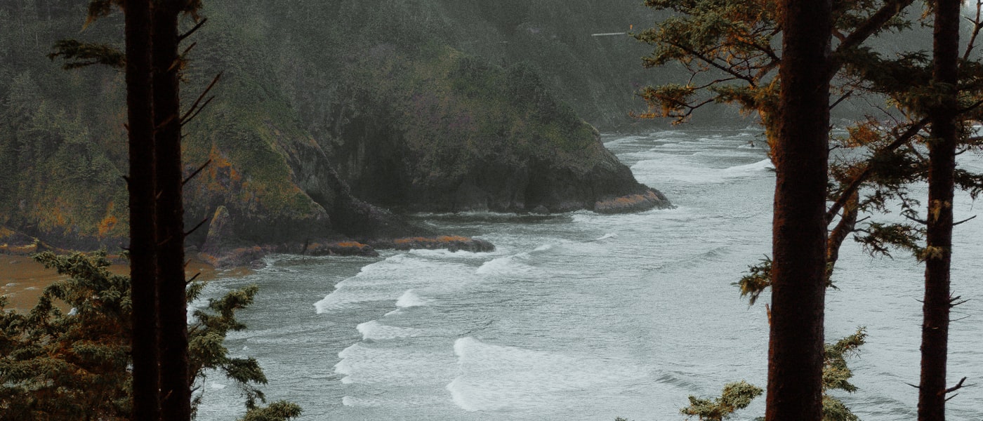 Newport Oregon harbor and Yaquina Bay waterfront