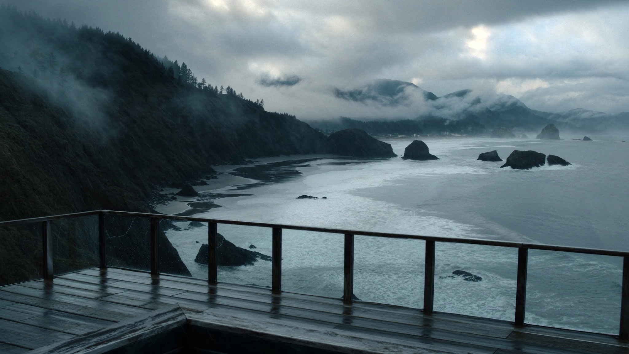Pacific storm approaching the Oregon Coast